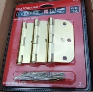 Everbilt Bright Brass Hinges Pack